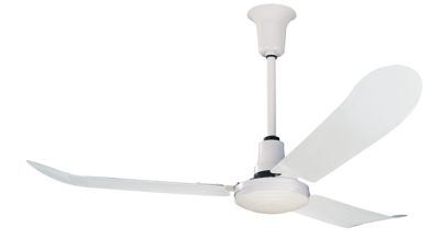 Image showing  60 in. Indoor/Outdoor Premium Ceiling Fan, 9,415 CFM, White, 115V, 10 in. Downrod, RP