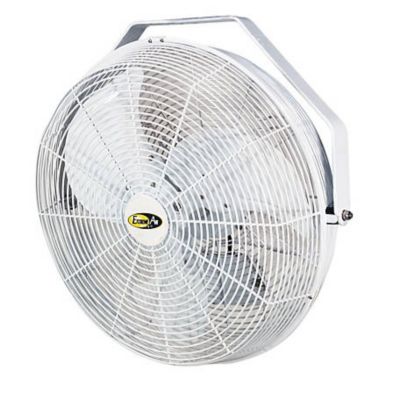 J&D Manufacturing 18 in. Indoor/Outdoor 3-Speed UL507 Ceiling/Pole Mount Fan, White, 115V, 1 Phase