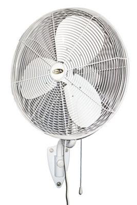 Image showing  30 in. Indoor/Outdoor Oscillating Wall Fan, 4,790 CFM, UL507, White, 115V, 1-Phase