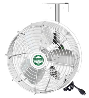 Image showing  Green Breeze HAF Fan with Bracket and 10 ft. Cord, 12 in., White, 115V, 1 Phase, 1 Speed