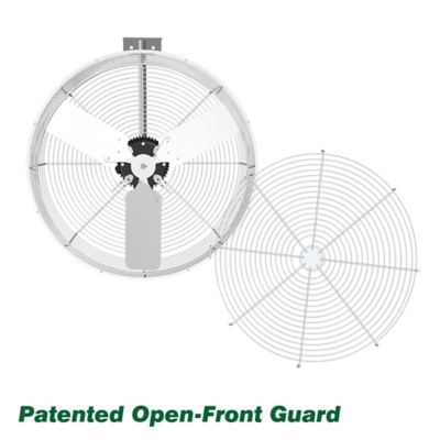 Image showing  20 in. Variable Speed Green Breeze HAF Fan with Bracket and 10 ft. Cord, 3,650 CFM, White