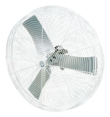 J&D Manufacturing 36 in. 1-Speed Indoor Barnstormer Fan with Bracket, 10,050 CFM, White