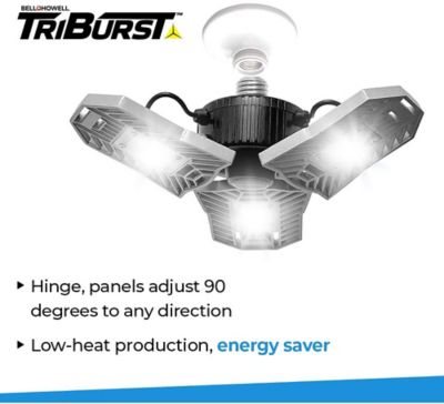 Image showing  60 Watt Equivalent 4,000-Lumen TriBurst High Intensity Garage and Shop Light, 6,500K