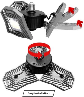 Image showing 5 th Bell & Howell 60 Watt Equivalent 4,000-Lumen TriBurst High Intensity Garage and Shop Light, 6,500K
