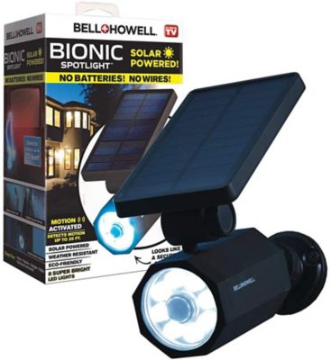 Bell & Howell Bionic Spotlight 4-Watt 230 Lumen Solar Powered Motion Activated Outdoor Security Light