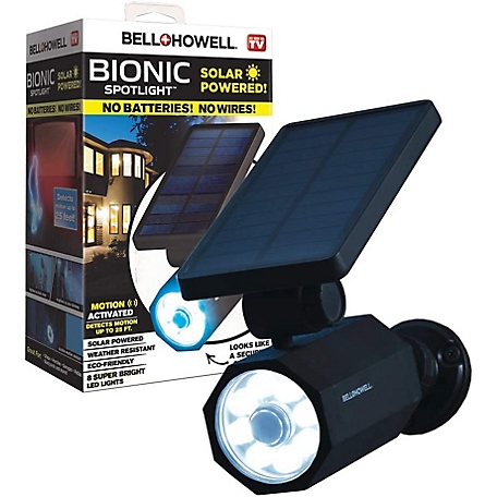 Bell & Howell Bionic Spotlight 4-Watt 230 Lumen Solar Powered Motion Activated Outdoor Security Light