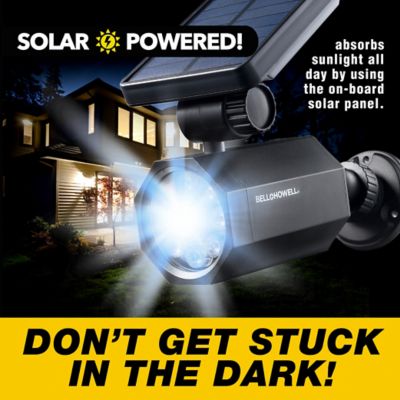 Image showing  230-Lumen Bionic Spotlight Solar-Powered Motion-Activated Outdoor Security Light, 4W