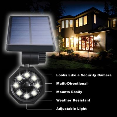 Image showing  230-Lumen Bionic Spotlight Solar-Powered Motion-Activated Outdoor Security Light, 4W
