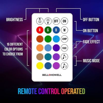 Image showing  Bionic LED Tape Light LED Strip Light Color Changing Light, 16 Colors, 4 Modes, Remote Control