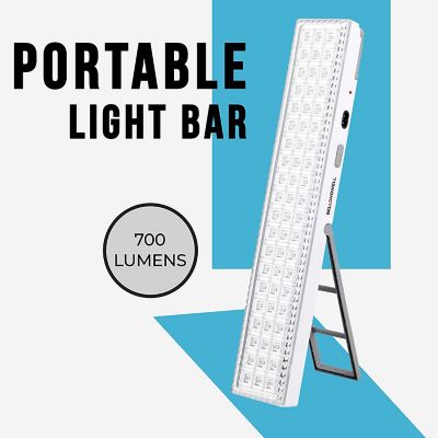 Image showing  720-Lumen Rechargeable Portable 60-LED Light Bar, Folding Stand and Hanger Included, 16.5 in.
