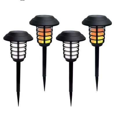 Bell & Howell Solar Lights Pathway Outdoor Lights, Waterproof, Wireless (4-Pack)