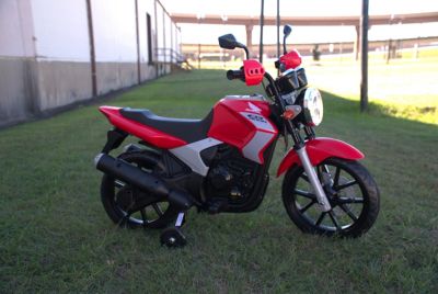 Image showing  Kids' 1-Speed Honda CB300R 12V Electric Bike, Red
