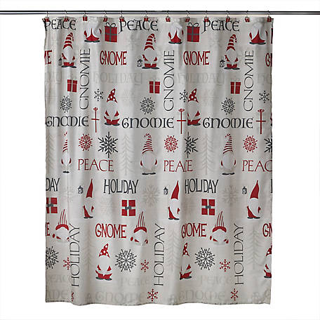 Baseball Home Plate Shower Curtain Liner 100% Polyester Fabric Bath Mat Hooks