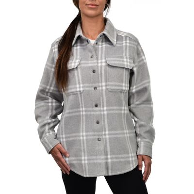 Ridgecut Women's Long-Sleeve Plaid Shirt Jacket