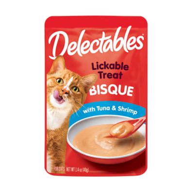 Delectables Hartz Tuna and Shrimp Flavor Bisque Cat Treats, 1.4 oz.