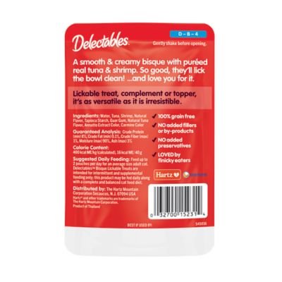 Image showing  Bisque Tuna and Shrimp Lickable Cat Treat and Topper, 1.4 oz.