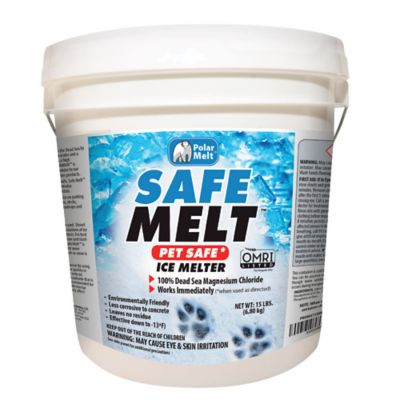 Harris 15 lb. Safe Melt Pet Friendly Ice and Snow Melter, Fast Acting 100% Pure Magnesium Chloride Formula