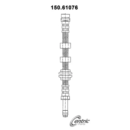 Premium Centric Parts Brake Hydraulic Hoses BKNJ-CEC-150.61076 Brakes & Brake Parts