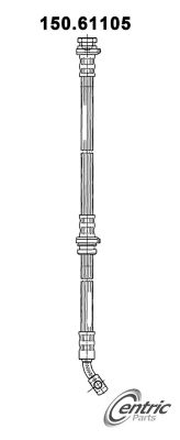 Centric Parts Premium Brake Hydraulic Hose, BKNJ-CEC-150.61105