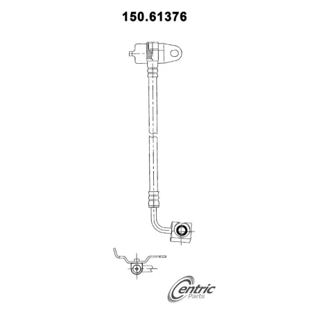 Premium Centric Parts Brake Hydraulic Hoses BKNJ-CEC-150.61376 Brakes & Brake Parts