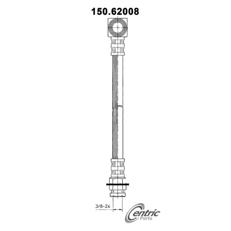 Premium Centric Parts Brake Hydraulic Hoses BKNJ-CEC-150.62008 Brakes & Brake Parts