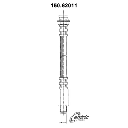 Premium Centric Parts Brake Hydraulic Hoses BKNJ-CEC-150.62011 Brakes & Brake Parts