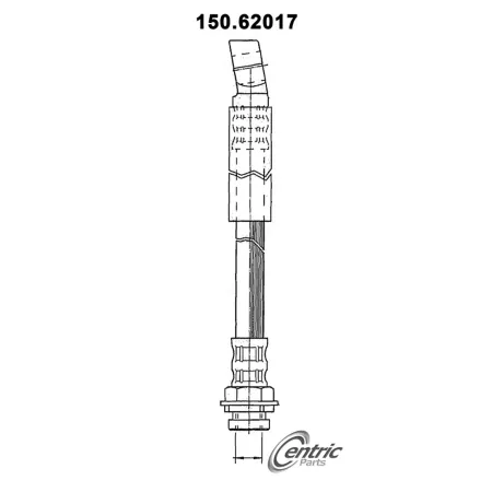 Premium Centric Parts Brake Hydraulic Hoses BKNJ-CEC-150.62017 Brakes & Brake Parts