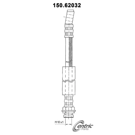 Premium Centric Parts Brake Hydraulic Hoses BKNJ-CEC-150.62032 Brakes & Brake Parts