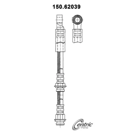 Premium Centric Parts Brake Hydraulic Hoses BKNJ-CEC-150.62039 Brakes & Brake Parts