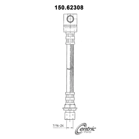 Premium Centric Parts Brake Hydraulic Hoses BKNJ-CEC-150.62308 Brakes & Brake Parts