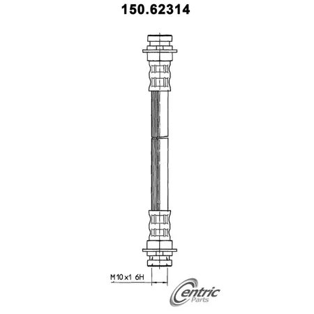 Premium Centric Parts Brake Hydraulic Hoses BKNJ-CEC-150.62314 Brakes & Brake Parts