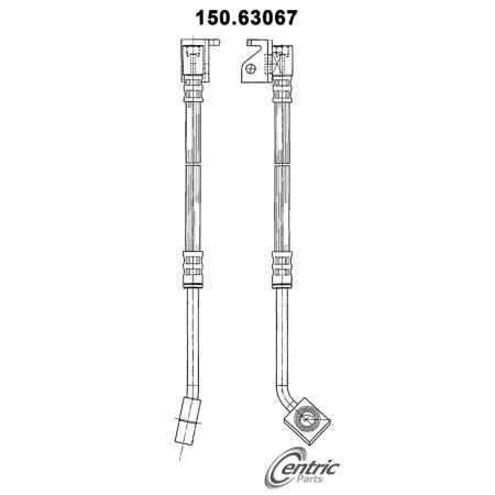 Premium Centric Parts Brake Hydraulic Hoses BKNJ-CEC-150.63067 Brakes & Brake Parts