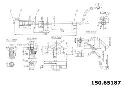 Centric Parts Premium Brake Hydraulic Hoses, BKNJ-CEC-150.65187