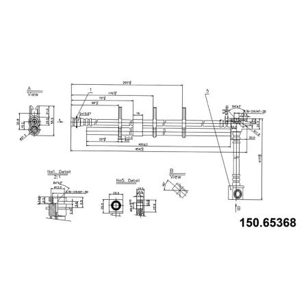 Premium Centric Parts Brake Hydraulic Hoses BKNJ-CEC-150.65368 Brakes & Brake Parts