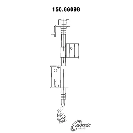 Premium Centric Parts Brake Hydraulic Hoses BKNJ-CEC-150.66098 Brakes & Brake Parts