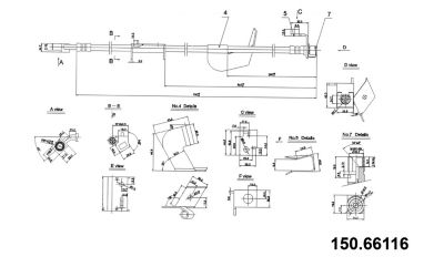 Centric Parts Premium Brake Hydraulic Hose, BKNJ-CEC-150.66116