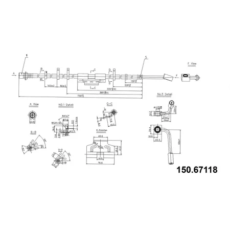 Premium Centric Parts Brake Hydraulic Hoses BKNJ-CEC-150.67118 Brakes & Brake Parts