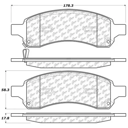 Centric Parts Premium Semi-Metallic Disc Brake Pad Sets BKNJ-CEC-300.11690 Brakes & Brake Parts