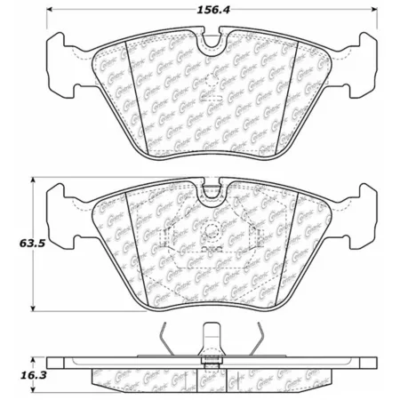 Centric Parts Premium Ceramic Disc Brake Pad Sets BKNJ-CEC-301.03941 Brakes & Brake Parts