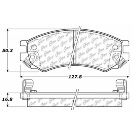 Centric Parts Premium Ceramic Disc Brake Pad Sets BKNJ-CEC-301.05070 Brakes & Brake Parts