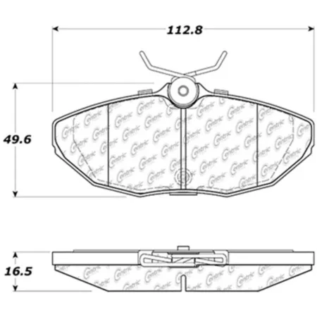 Centric Parts Premium Ceramic Disc Brake Pad Sets BKNJ-CEC-301.09440 Brakes & Brake Parts