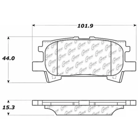 Centric Parts Premium Ceramic Disc Brake Pad Sets BKNJ-CEC-301.09960 Brakes & Brake Parts