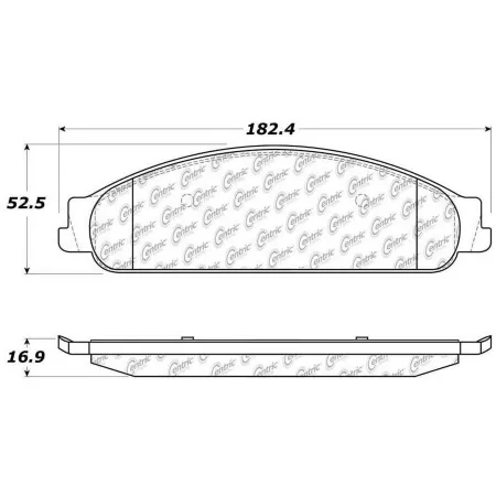 Centric Parts Premium Ceramic Disc Brake Pad Sets BKNJ-CEC-301.10700 Brakes & Brake Parts