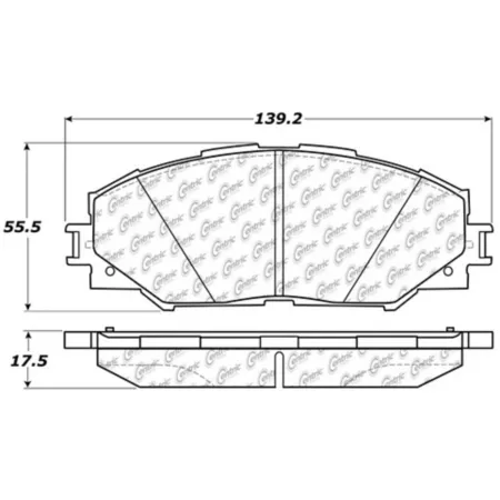 Centric Parts Premium Ceramic Pads with Shims and Hardware BKNJ-CEC-301.12100 Engine Performance