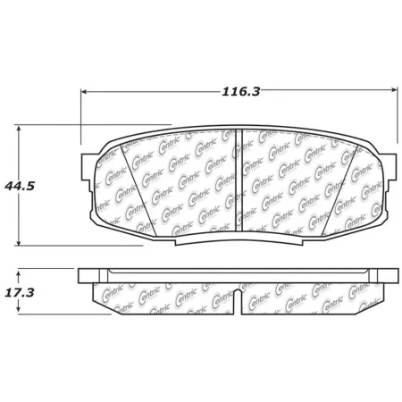 Centric Parts Premium Ceramic Disc Brake Pad Sets BKNJ-CEC-301.13040 Brakes & Brake Parts