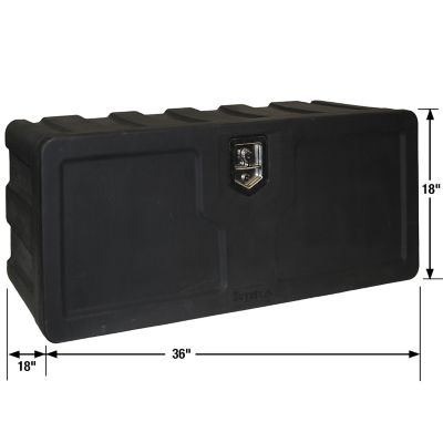 Image showing  Poly Underbody Truck Box, 18 x 18 x 36in., Black