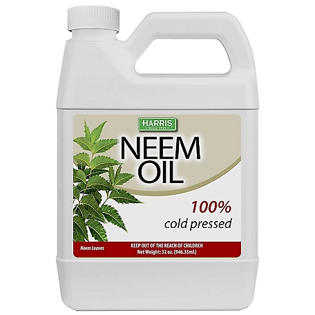 Harris 32 oz. 100% Cold-Pressed and Unrefined Neem Oil for Plant Spray