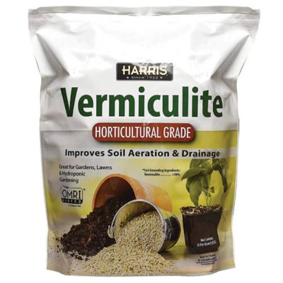 Harris 8 qt. Premium Horticultural Vermiculite Soil Spread for Indoor Plants and Gardening