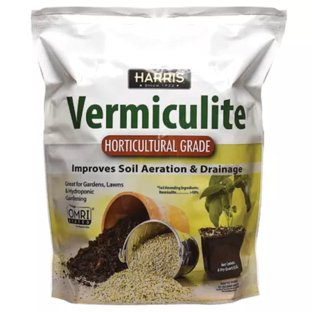 Harris 8 qt Premium horticultural vermiculite potting soil for houseplants and gardening Soil Amendments