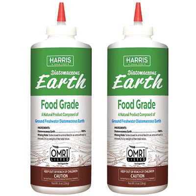 Harris Food Grade Diatomaceous Earth with Easy Application Puffer Tip, 0.5 lb., 2 ct.